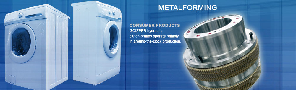 Metalforming - Consumer Products - Goizper hydraulic clutch-brakes operate reliably in around-the-clock production